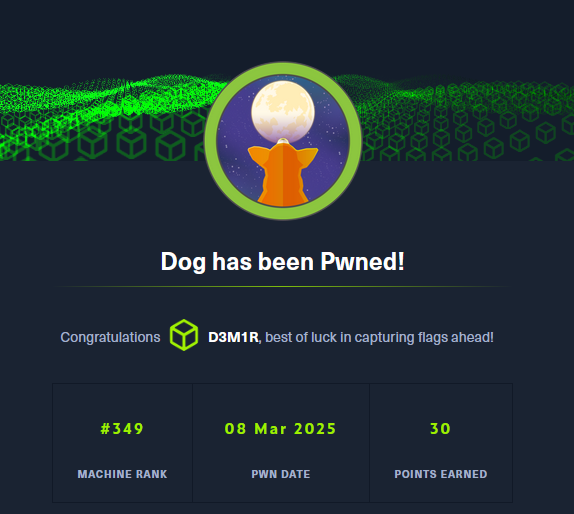 Pwned Dog – HTB